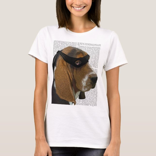 Basset Hound Ninja T-Shirt (Front)