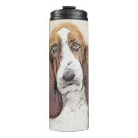 Basset Hound Painting - Cute Original Dog Art