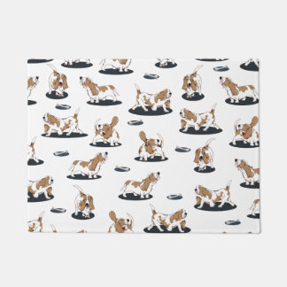 Basset Hound Pattern Doormat