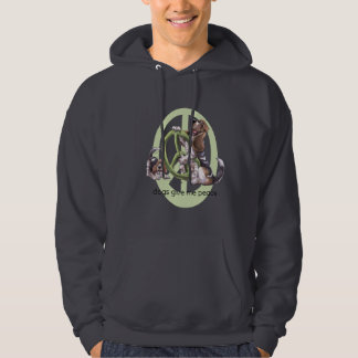 Basset Hound Peace T-Shirt Hoodie
