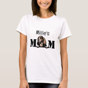 Basset Hound Peeking Personalised Mum T-Shirt