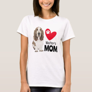 Basset Hound Personalised Mum T-Shirt