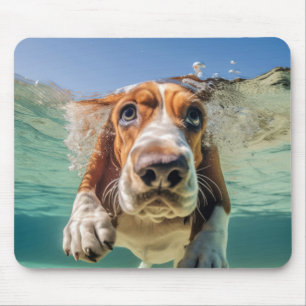 Basset Hound Pet Dog Animal Fun Playing  Mouse Pad