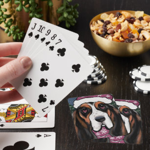 BASSET HOUND PLAYING CARDS