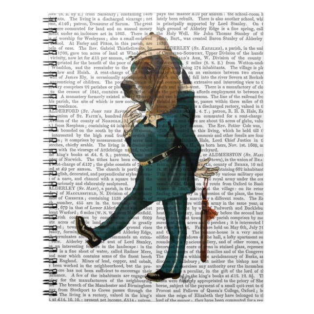Basset Hound Policeman Notebook (Front)