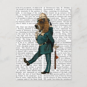 Basset Hound Policeman Postcard