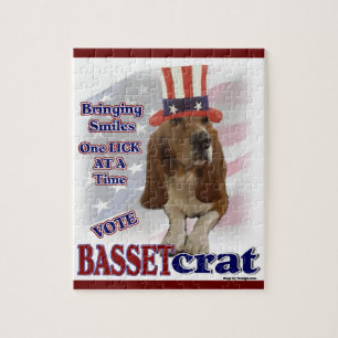 Basset Hound Political Humour Jigsaw Puzzle