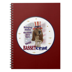 Basset Hound Political Humour Notebook