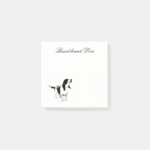 Basset hound post-it notes