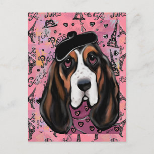 Basset Hound Postcard