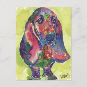Basset Hound Postcard