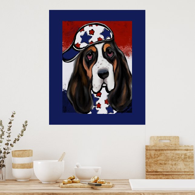 Basset Hound Poster (Kitchen)