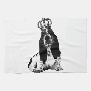 Basset Hound Puppy French Tea Towel