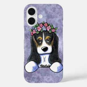 Basset Hound Puppy KiniArt iPhone 16 Case