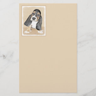 Basset Hound Puppy Painting - Original Dog Art