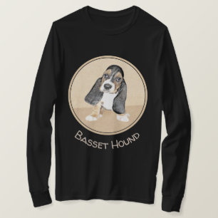 Basset Hound Puppy Painting - Original Dog Art T-Shirt