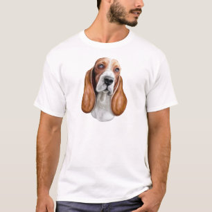 Basset Hound Red & White T-Shirt
