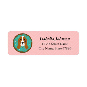 Basset Hound Return Address Labels