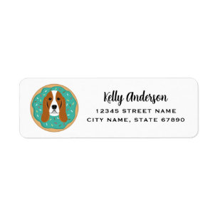 Basset Hound Return Address Labels