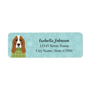 Basset Hound Return Address Labels