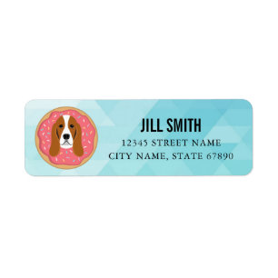 Basset Hound Return Address Labels