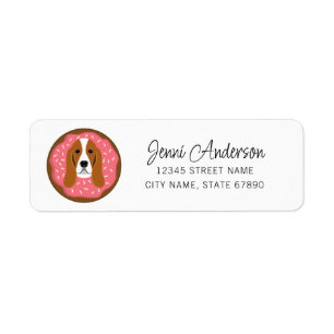 Basset Hound Return Address Labels