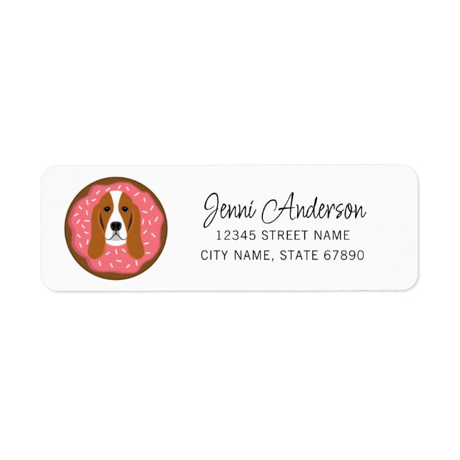 Basset Hound Return Address Labels (Front)