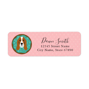 Basset Hound Return Address Labels