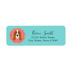 Basset Hound Return Address Labels