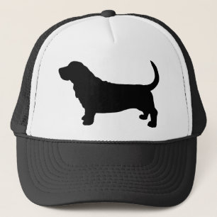 Basset Hound Silhouette Trucker Hat