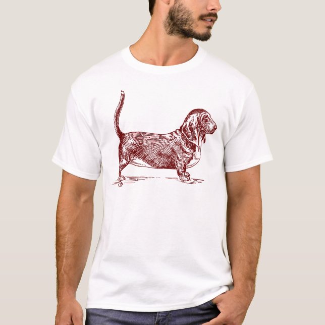 Basset Hound T-Shirt (Front)