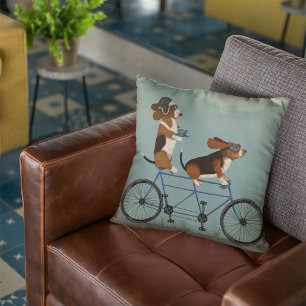 Basset Hound Tandem Cushion