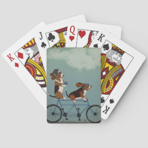 Basset Hound Tandem Playing Cards
