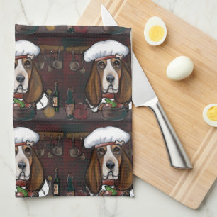 BASSET HOUND TEA TOWEL