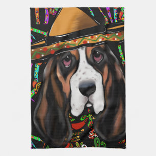 BASSET HOUND TEA TOWEL