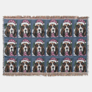 BASSET HOUND THROW BLANKET