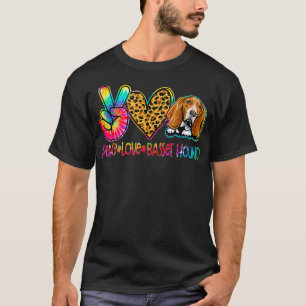 Basset Hound Tie Dye Dog Lover T-Shirt