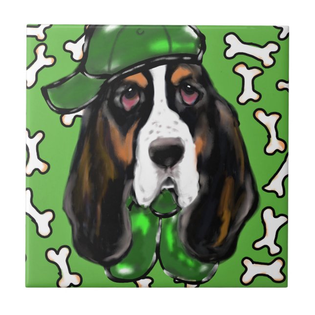 Basset Hound Tile (Front)