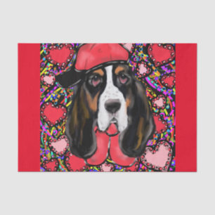 Basset Hound Tissue Paper