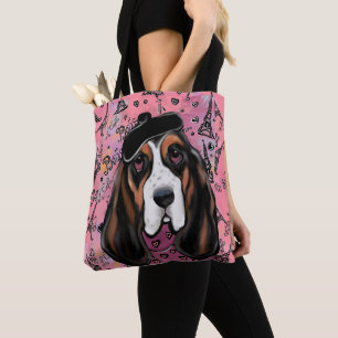 Basset Hound Tote Bag