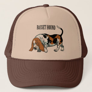 basset hound trucker hat
