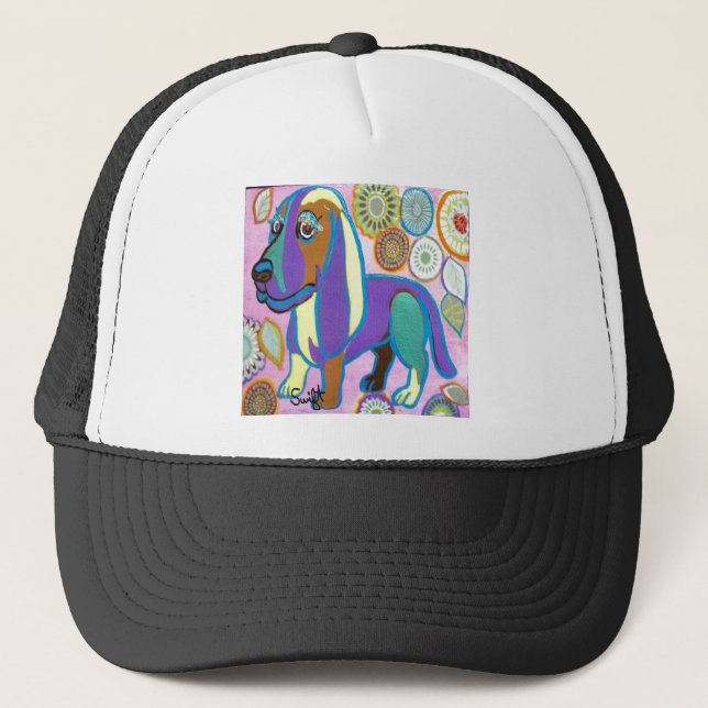 Basset Hound Trucker Hat (Front)