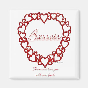 Basset Hound True Love Magnet