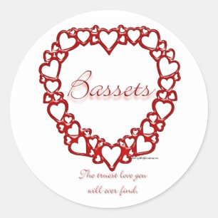 Basset Hound True Love - Sticker