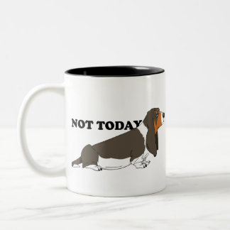 basset hound Two-Tone coffee mug