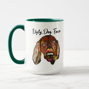 Basset Hound ugly dog face mug