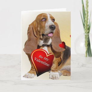 Basset Hound Valentine cards