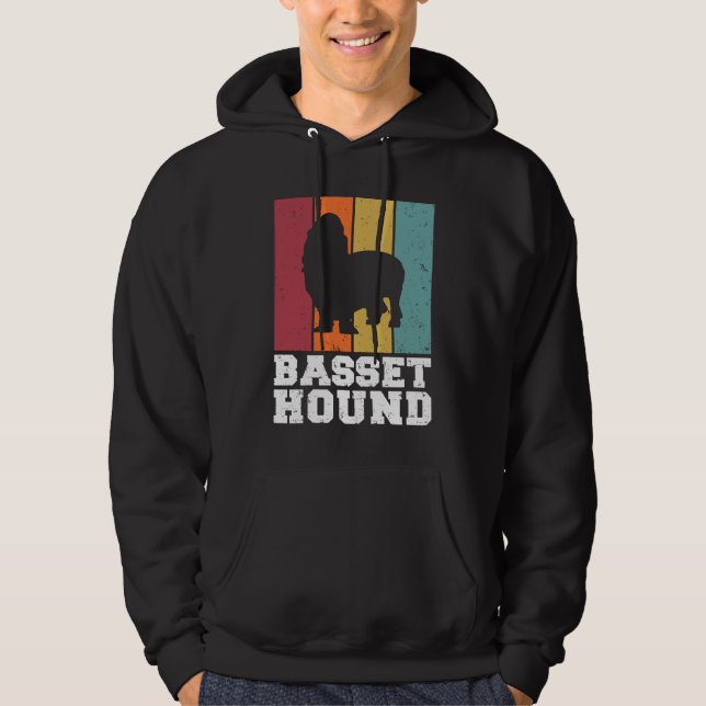 Basset Hound Vintage  1 Hoodie (Front)