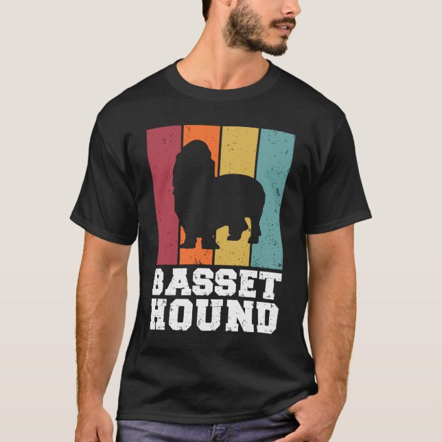 Basset Hound Vintage  1 T-Shirt (Front)