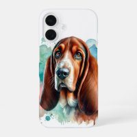 Basset Hound Watercolor Art